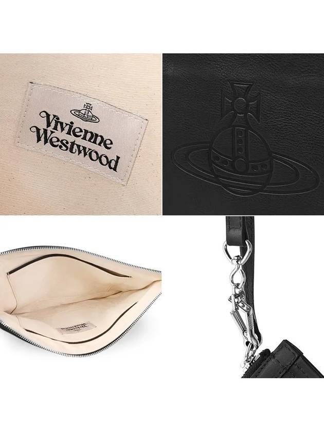 Chelsea Strap Clutch Bag Black - VIVIENNE WESTWOOD - BALAAN.