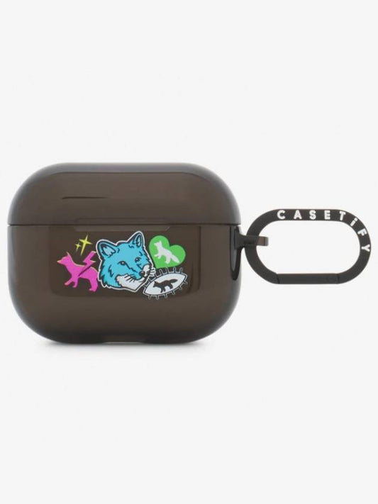 Casetify Logo Sticker AirPods Pro 2 Case Gray - MAISON KITSUNE - BALAAN 2