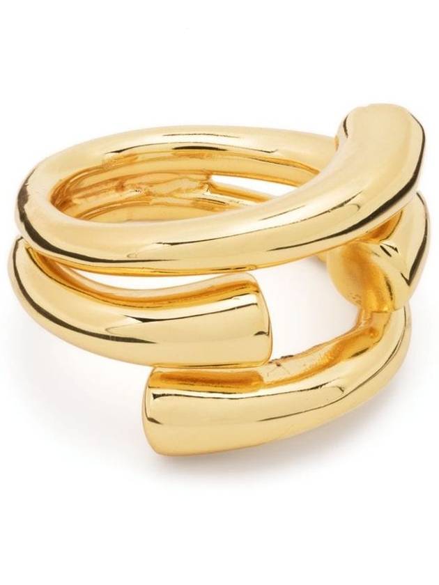 'New Tube' Gold-Colored Ring In 18K Gold-Plated Bronze Woman - FEDERICA TOSI - BALAAN 5