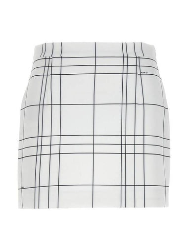 Check A-Line Skirt White - MARNI - BALAAN 1