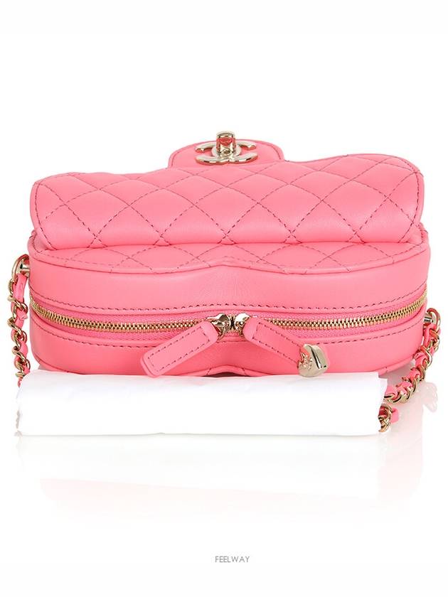 Limited pink heart gold CC logo cross bag chain AS3191 - CHANEL - BALAAN 6