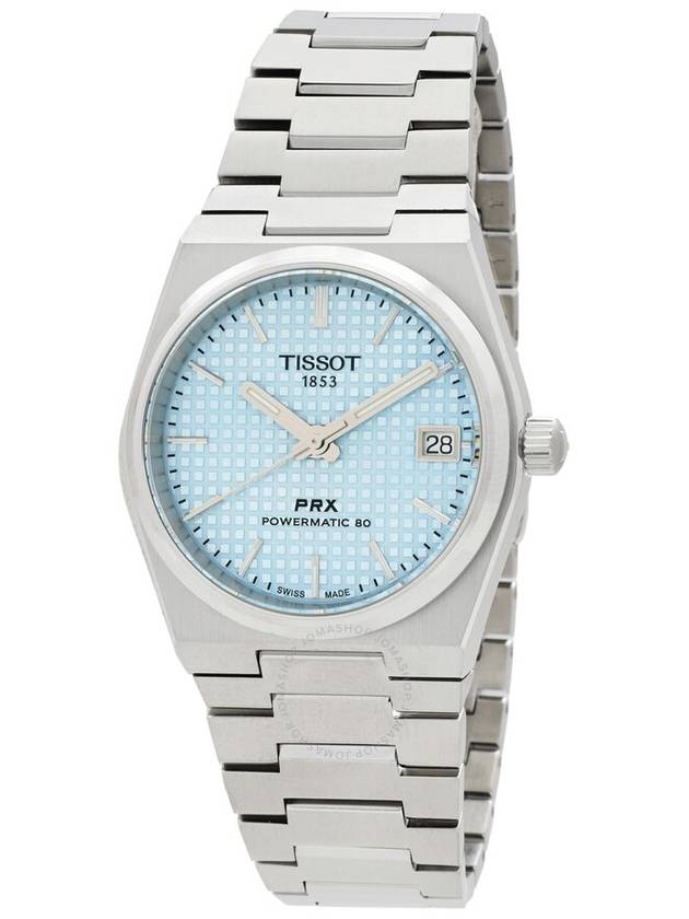 Tissot PRX Powermatic 80 Automatic Ice Blue Dial Ladies Watch T1372071135100 - TISSOT - BALAAN 1