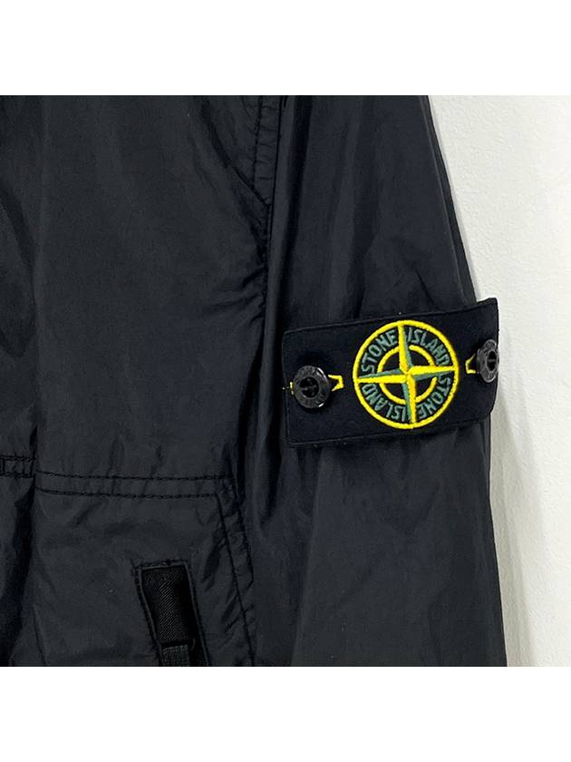 Kids Compass Badge Zip Up Jacket Black - STONE ISLAND - BALAAN 6