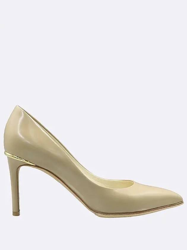 Beige color leather pumps women s shoes size 34 - LOUIS VUITTON - BALAAN 4