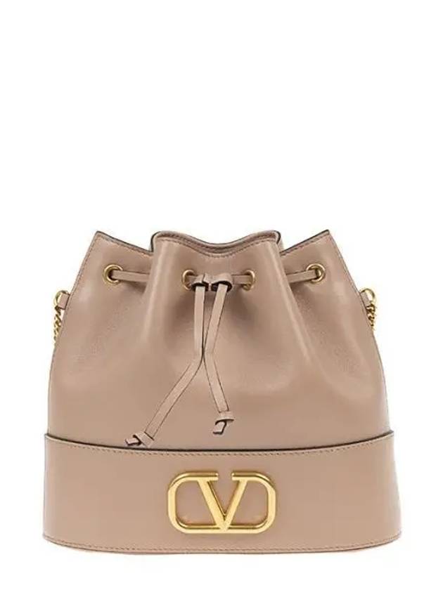 V logo chain women s bucket bag 2P0T83 HPF GF9 1018448 - VALENTINO - BALAAN 1