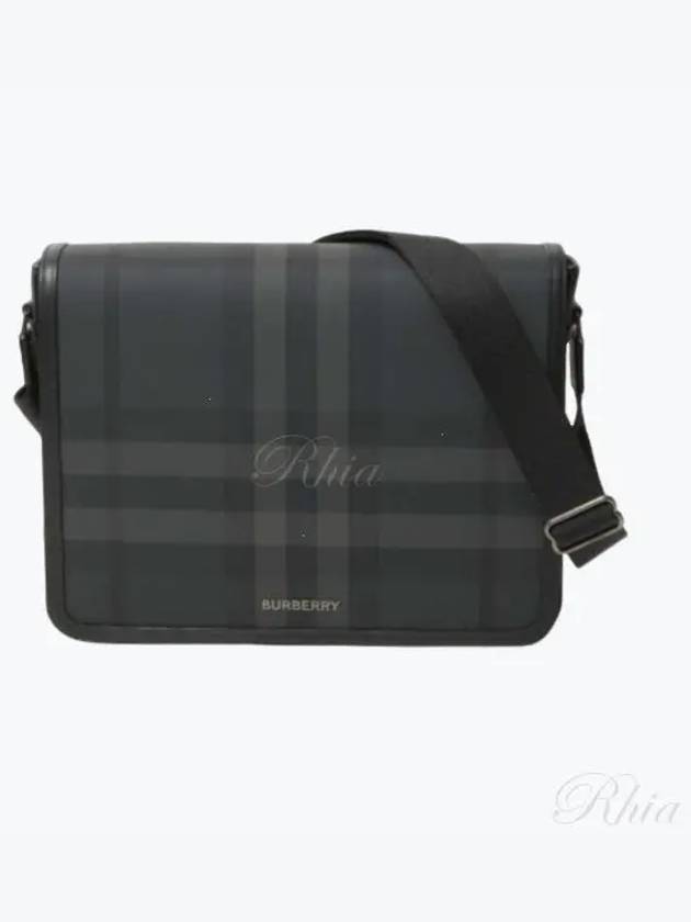 Check Logo Messenger Bag Grey - BURBERRY - BALAAN 2