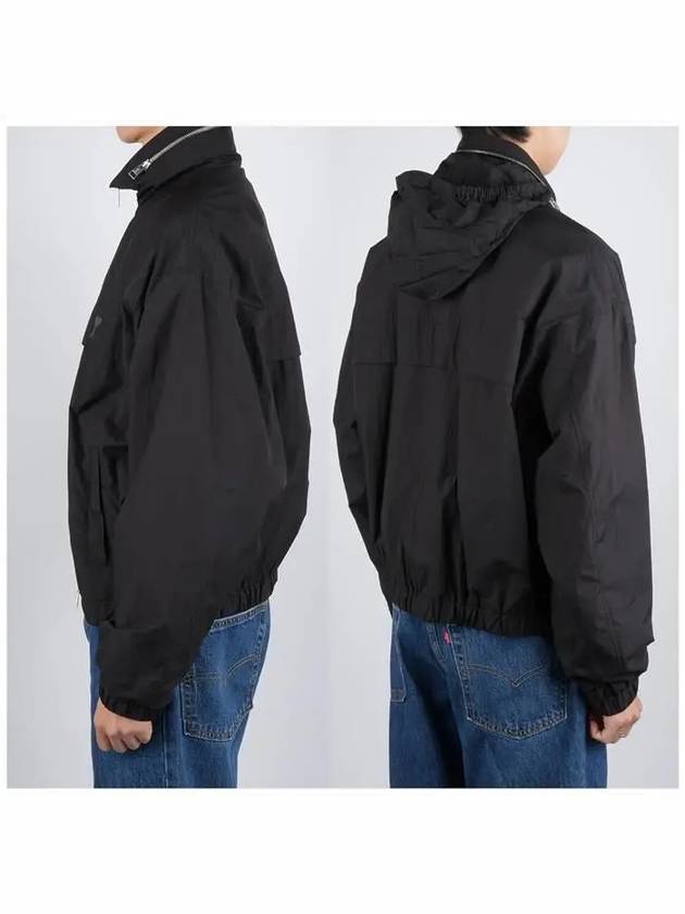 Zip-Up Jacket Black - AMI - BALAAN 4