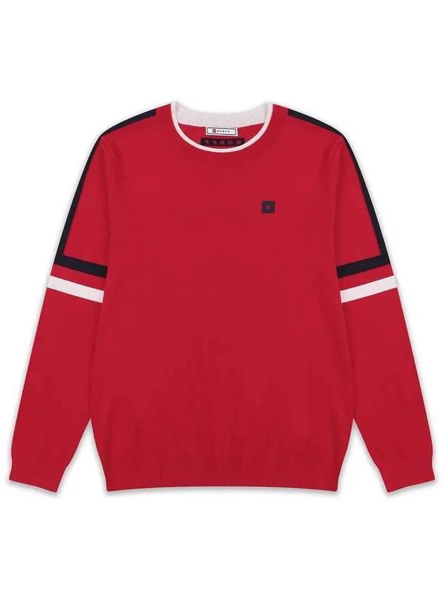 golfwear tri-color sweater red white - ONOFF - BALAAN 3