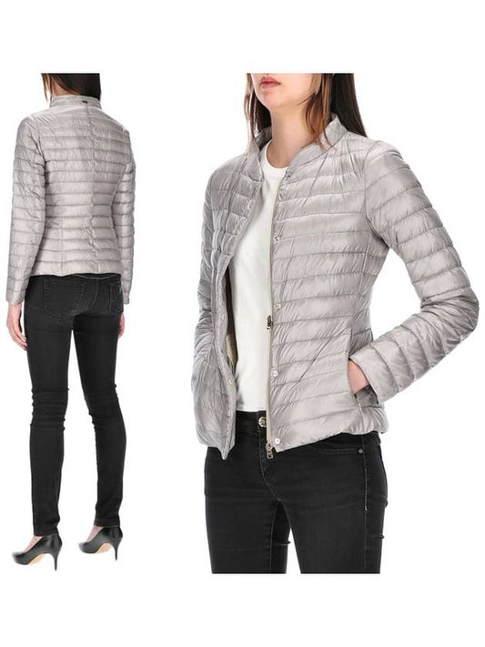 Elena Slim Fit Bomber Padding Grey - HERNO - BALAAN 1