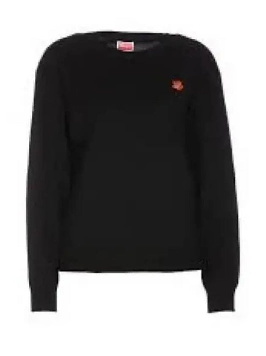 Paris Merino Wool Jumper Knit Top Black - KENZO - BALAAN 2