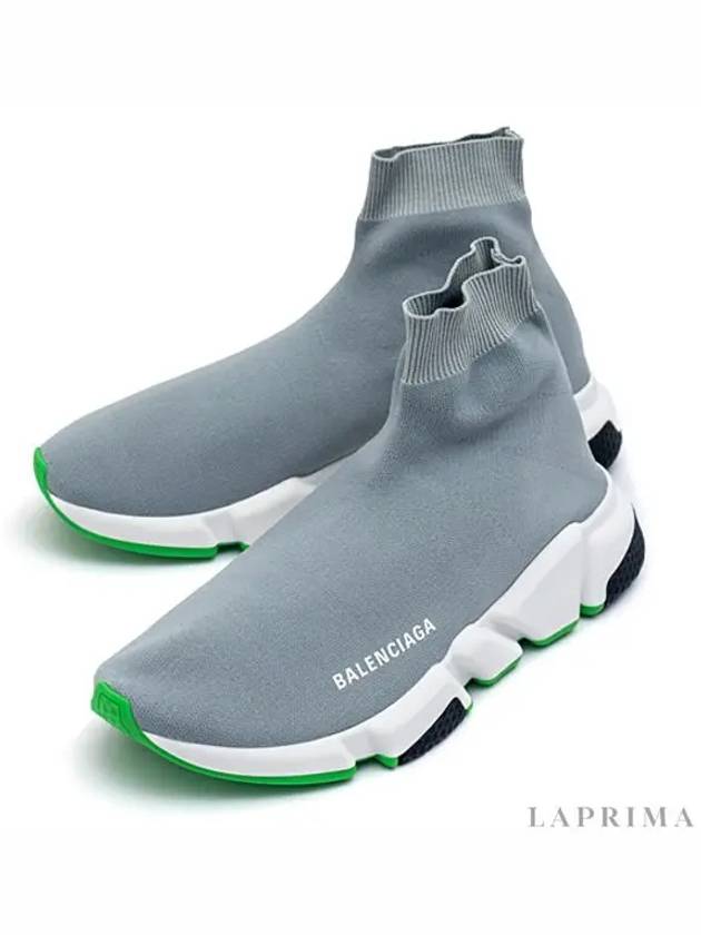 Men's Speed Trainer High Top Sneakers Grey - BALENCIAGA - BALAAN 4