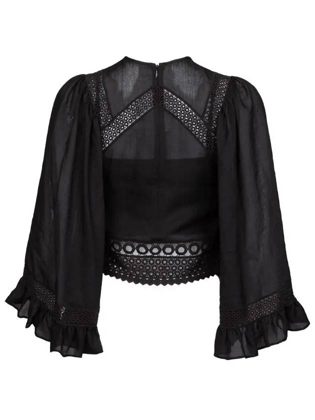 McCue Lace Blouse Black - ALEXANDER MCQUEEN - BALAAN 7