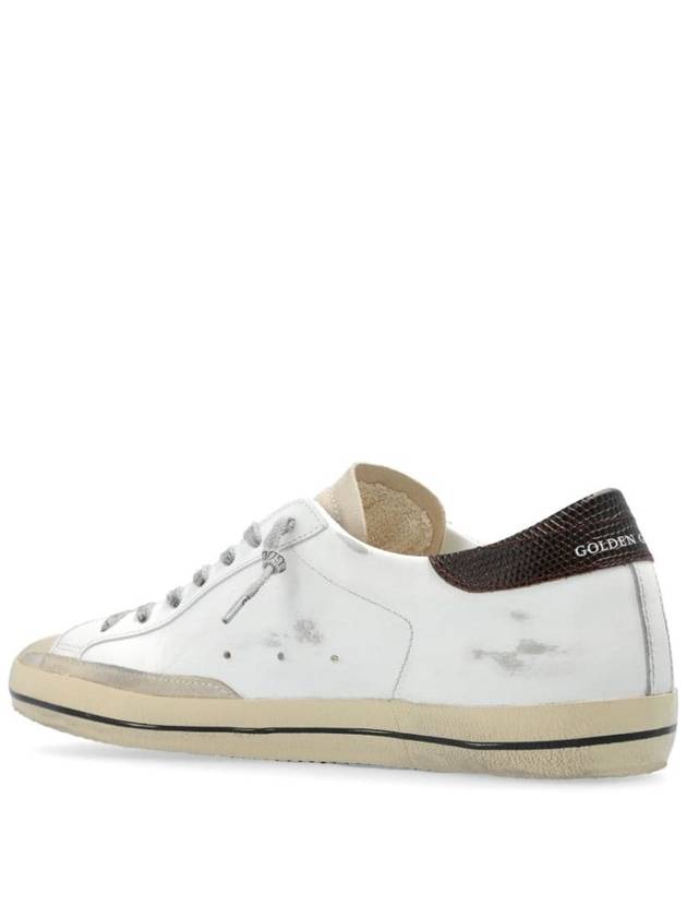 Superstar Brown Tab Low Top Sneakers White - GOLDEN GOOSE - BALAAN 4