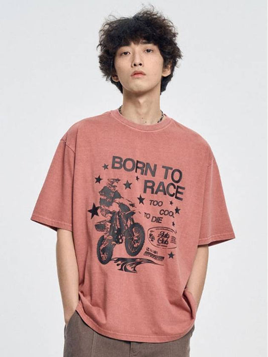 Bike pigment short sleeve tshirt _ Pink - MOO - BALAAN 1