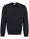 Wappen Patch Crewneck Sweatshirt Navy - STONE ISLAND - BALAAN 1