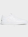 Men's Lace Up Calfskin Low-Top Sneakers Optic White - CELINE - BALAAN 5