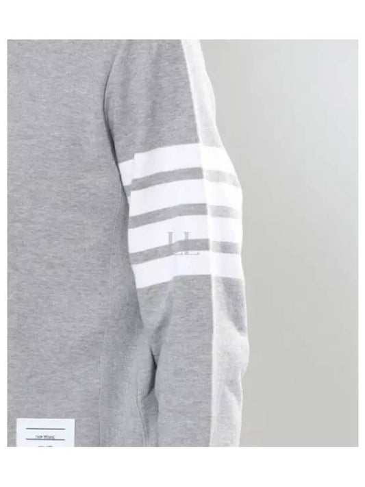 4 Bar Loopback Jersey Sweatshirt Light Grey - THOM BROWNE - BALAAN 2