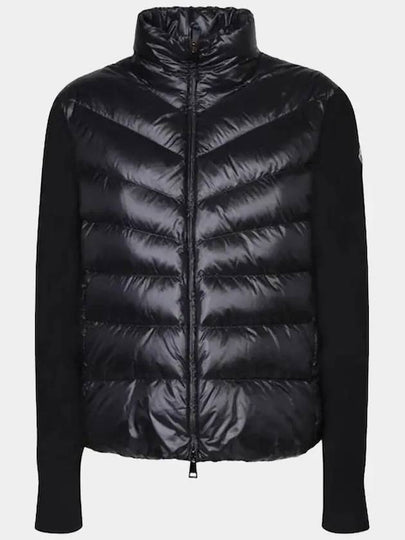 Women's Padded Wool Cardigan Black - MONCLER - BALAAN 2