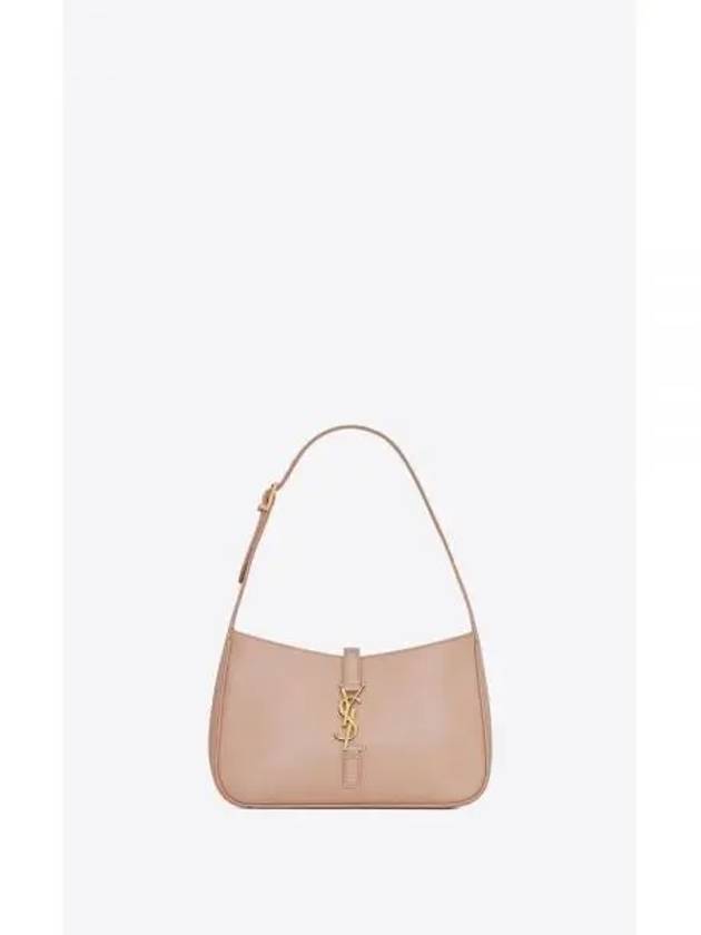 Le 5 A 7 Smooth Leather Hobo Shoulder Bag Rosy Sand - SAINT LAURENT - BALAAN 2