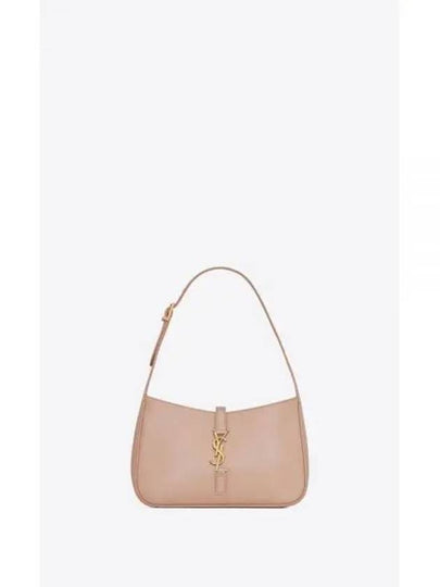 Le 5 A 7 Smooth Leather Hobo Shoulder Bag Rosy Sand - SAINT LAURENT - BALAAN 2