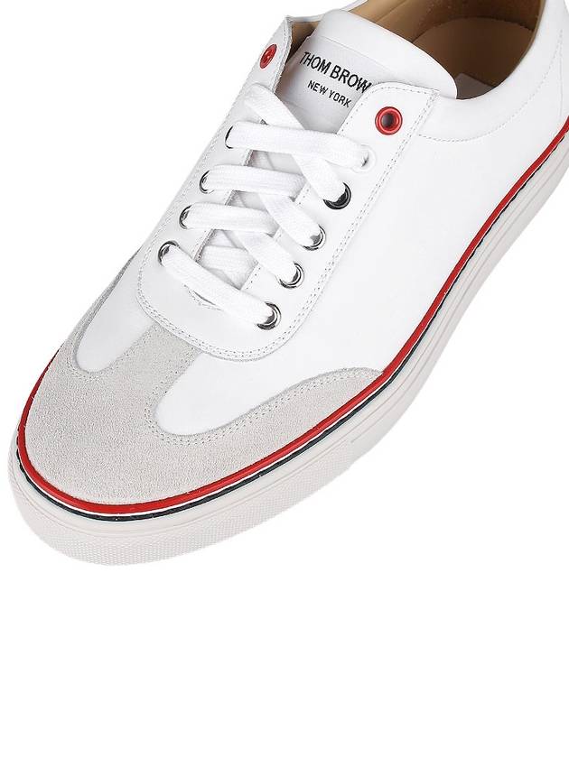 RWB Cupsole Rubber Calfskin Trainer Sneakers White - THOM BROWNE - BALAAN 8