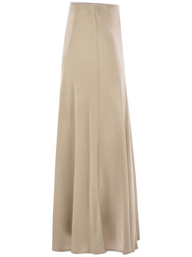 Satin effect long skirt - HERNO - BALAAN 3