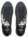 Plimsoll ORB Print Low Top Sneakers  Black - VIVIENNE WESTWOOD - BALAAN 7