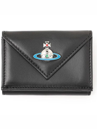 ORB Logo Envelope Half Wallet Black - VIVIENNE WESTWOOD - BALAAN 2