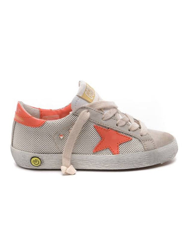 Kids Superstar Low Top Sneakers Beige Orange - GOLDEN GOOSE - BALAAN 1