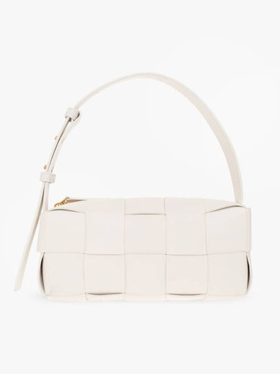 Brick Cassette Intrecciato Small Shoulder Bag White - BOTTEGA VENETA - BALAAN 2