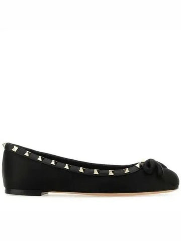 Rockstud Ballerina Black - VALENTINO - BALAAN 1