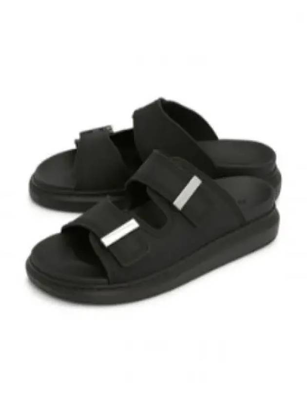 Hybrid Rubber Slippers Black - ALEXANDER MCQUEEN - BALAAN 2