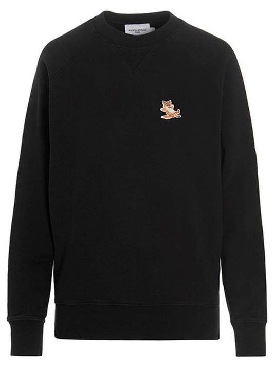 Chillax Fox Patch Classic Sweatshirt Black - MAISON KITSUNE - BALAAN 2