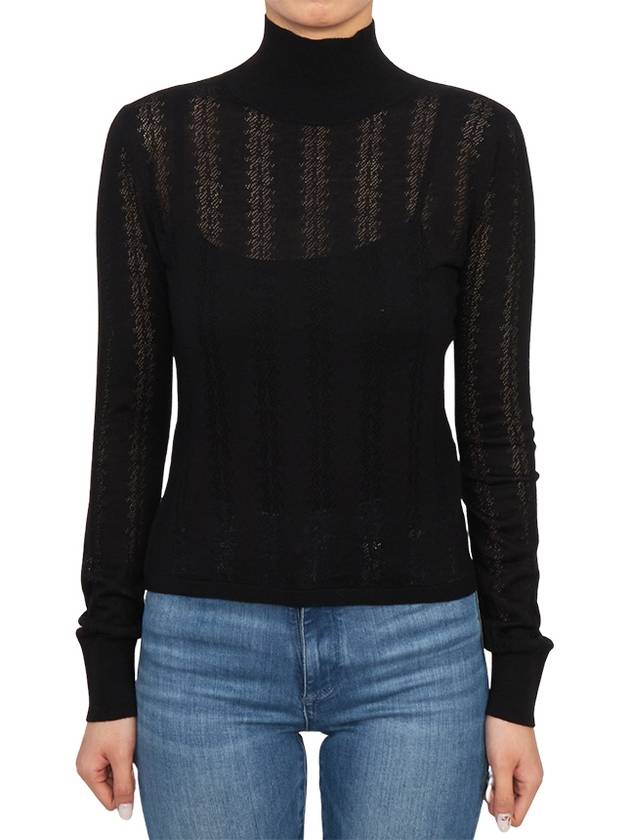 Zenica High Neck Knit Top Black - MAX MARA - BALAAN 2