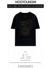 Logo Metallic Graphic Short Sleeve T Shirt Black Men s W243TS04708B TJ - WOOYOUNGMI - BALAAN 2