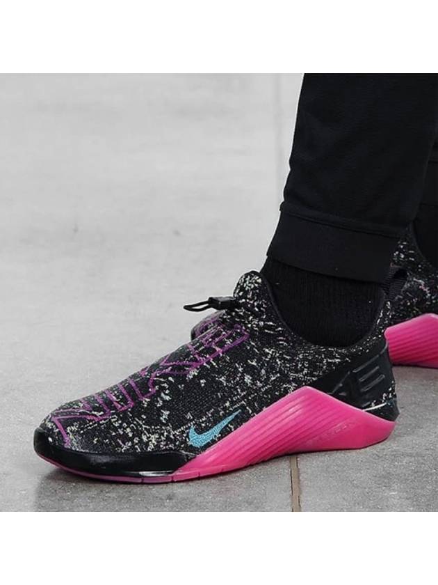 React Metcon AMP Low Top Sneakers Black Rush Pink - NIKE - BALAAN 2