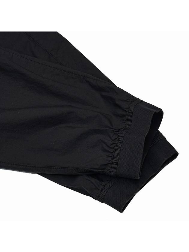 Stretch Cotton Tela Paracadute Straight Pants Black - STONE ISLAND - BALAAN 9