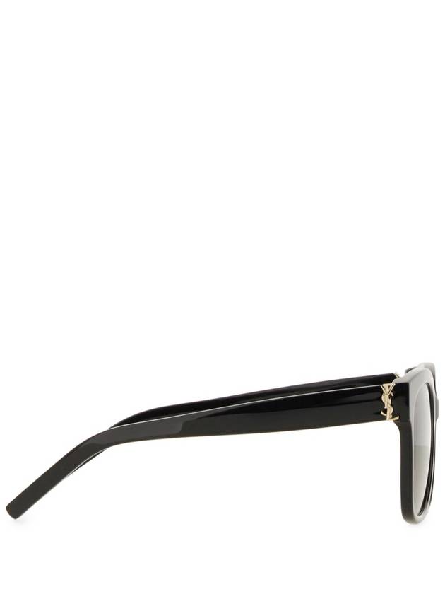 Eyewear Logo Plaque Acetate Sunglasses Black - SAINT LAURENT - BALAAN 4