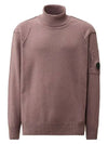 Lambswool GRS Turtle Neck Knit Top Purple - CP COMPANY - BALAAN 2