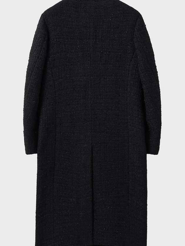 Pencey Tweed Double-Breasted Coat Black - NOIRER - BALAAN 4