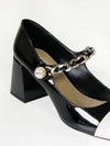 Pearl chain strap pump heels - MIU MIU - BALAAN 4