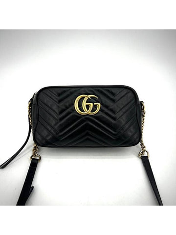 GG Marmont Matelasse Small Shoulder Bag 447632 - GUCCI - BALAAN 1