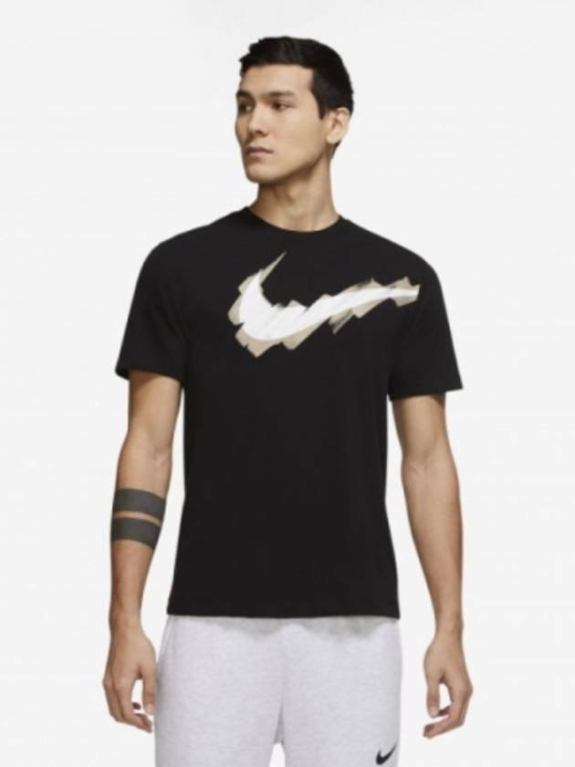 01DD6813010Dry fit swoosh crush tshirtblack - NIKE - BALAAN 1