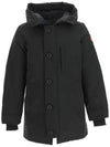 Chateau Logo Hooded Parka Black - CANADA GOOSE - BALAAN 4