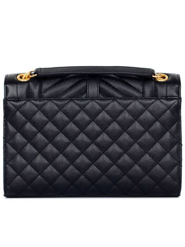 Gold Matelass Grain De Poudre Envelope Medium Shoulder Bag Black - SAINT LAURENT - BALAAN 5