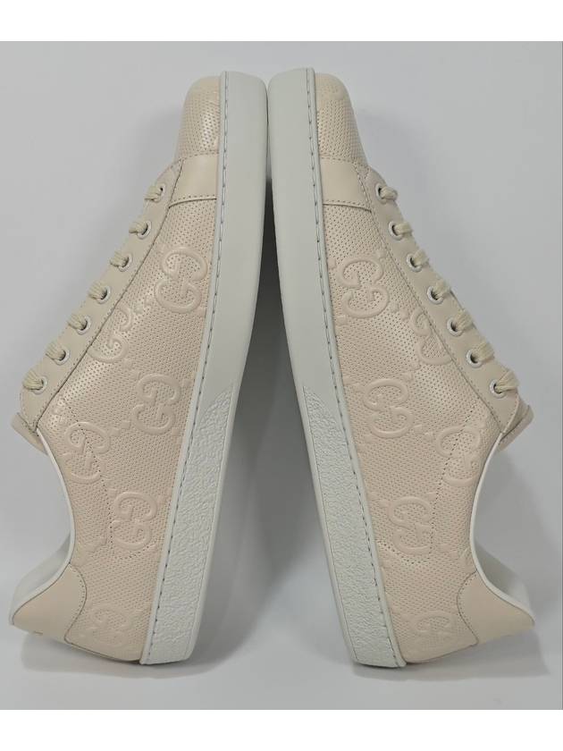 GG emboss logo ace sneakers 295 - GUCCI - BALAAN 4