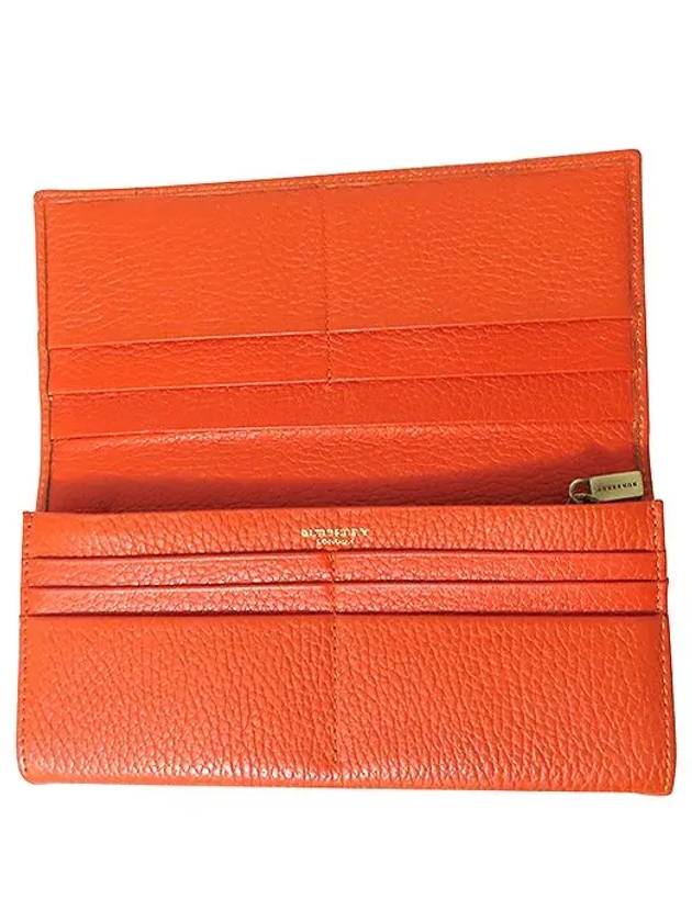 orange long wallet - BURBERRY - BALAAN 4