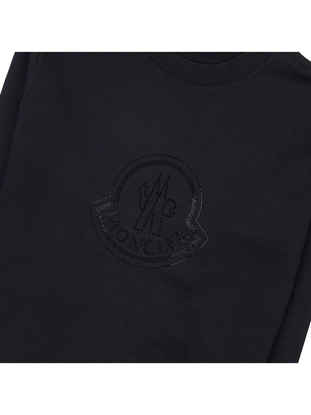 Crystal Logo Sweatshirt 8G00053 899TR 999 - MONCLER - BALAAN 6