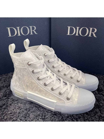 B23 Oblique High Top Sneakers 3SH118YJP 069 - DIOR - BALAAN 1