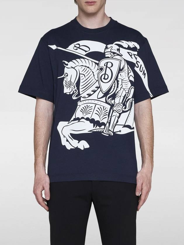 EKD Print Cotton Short Sleeve T-Shirt Navy - BURBERRY - BALAAN 2